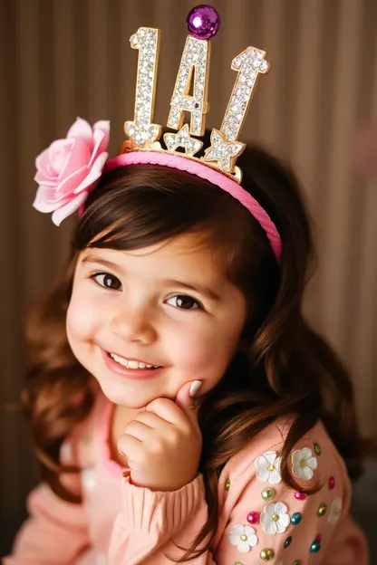 Birthday Girl's Headband Matches Her Personality