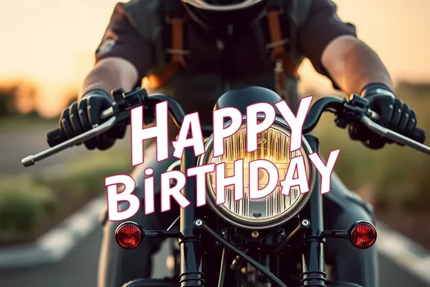 Birthday Greetings for a Happy Biker Images