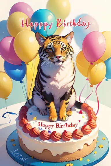 Birthday Images Featuring Cute Animals Celebrating Special Day