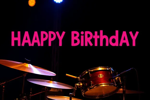 Birthday Wishes to the Happy Drummer Images