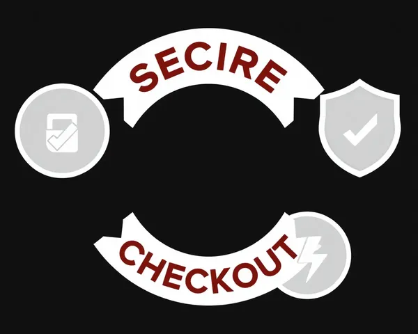 Black Background PNG for Secure Checkout Badges Illustrations