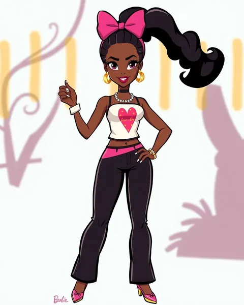 Black Barbie Cartoon Images for Fun