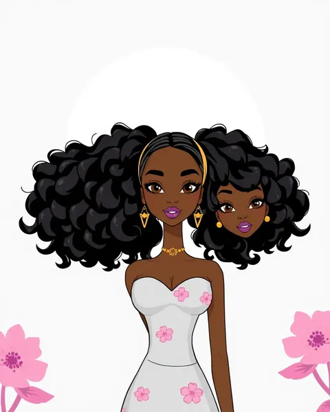 Black Barbie Cartoon Images in HD Quality