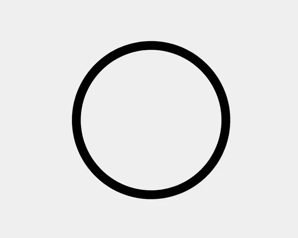 Black Circle PNG Icon Design Style