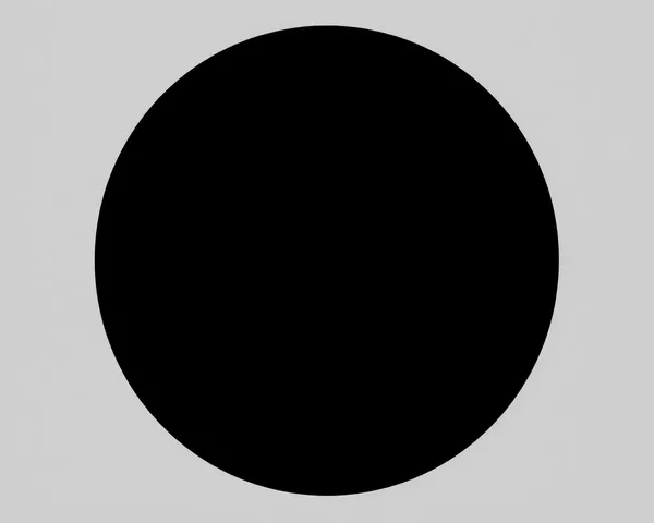 Black Circle PNG Image Design Style