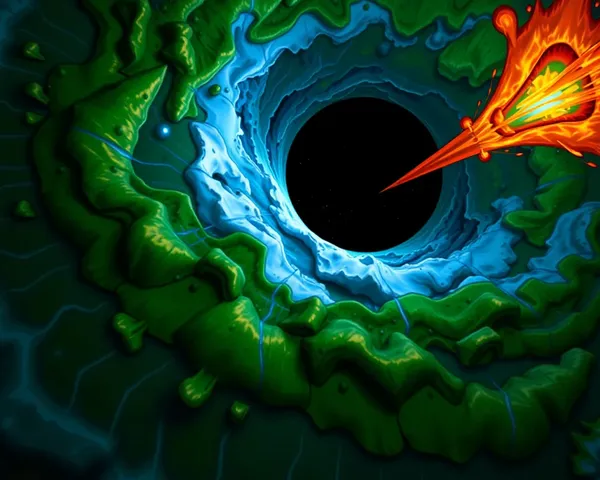 Black Hole PNG Image for Scientific Visualization Purposes Only