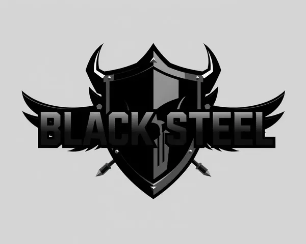 Black Steel Elite Logo PNG File Located