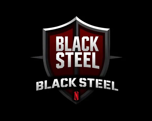 Black Steel Elite Logo PNG Graphic Discovered