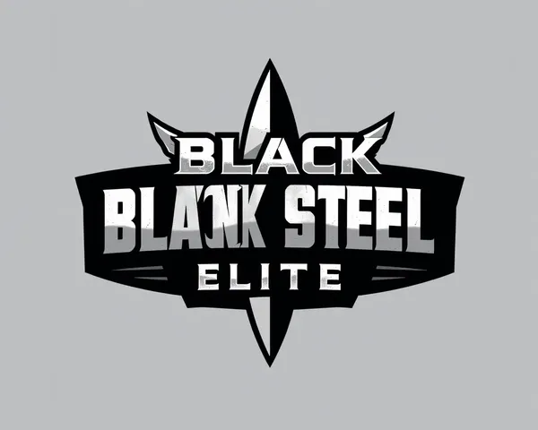 Black Steel Elite Logo PNG Graphic Uncovered