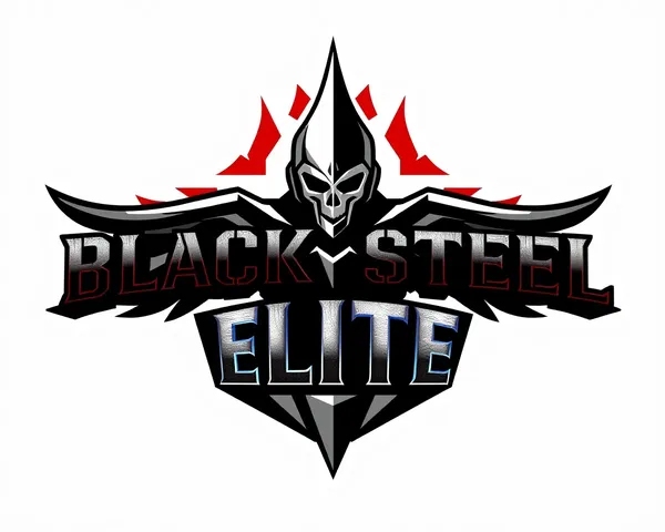 Black Steel Elite Logo PNG Pattern Identified