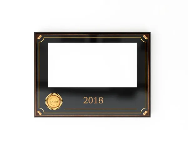 Blank Award Plaque PNG File Download