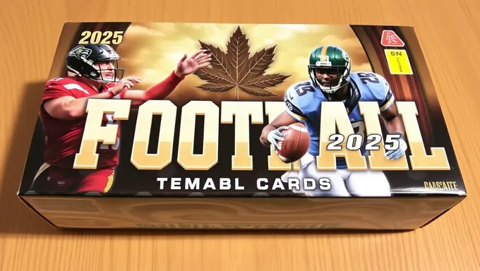 Blaster Box of 2025 Leaf Football Trading Cards