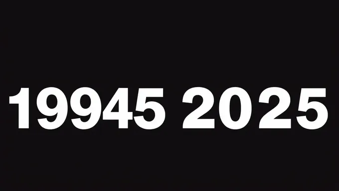 Block of Years Between 1994 and 2025