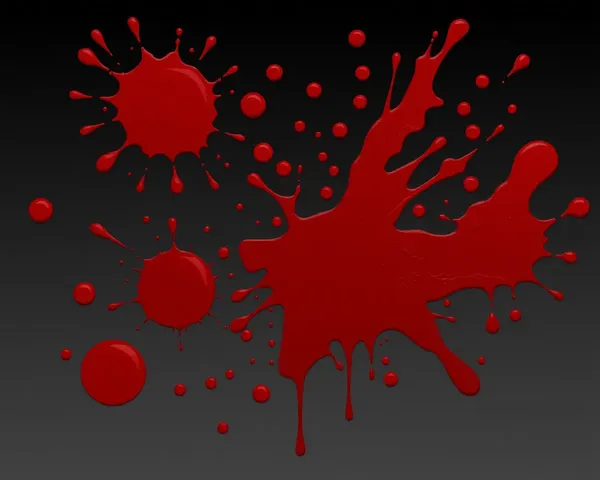 Blood Splat Png: Blood Splattered Image for Horror Movie Poster