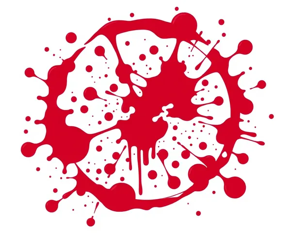 Blood Splat Png: Bloody Accident Scene with Splat Pattern