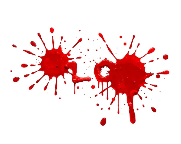 Blood Splat Png: Gory Accident Scene with Blood Splat Pattern