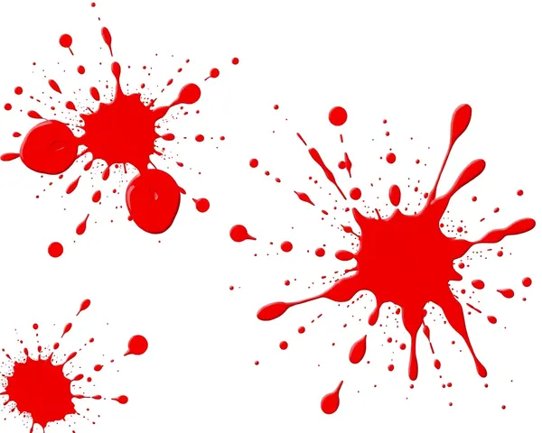 Blood Splat Png: Graphic Blood Splat for Horror Game Art