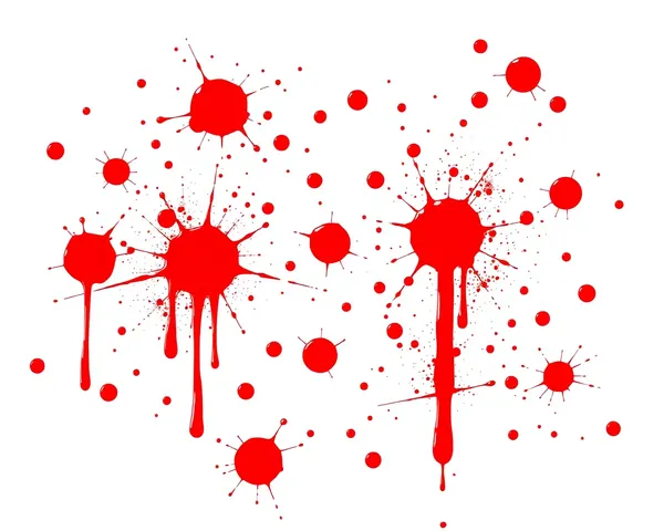 Blood Splatters PNG File for Thriller Movie Poster