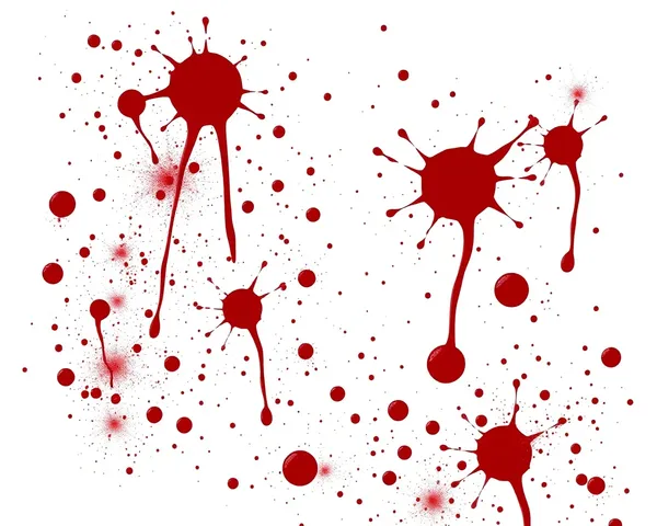 Blood Splatters PNG Graphic for Dark Fantasy Art