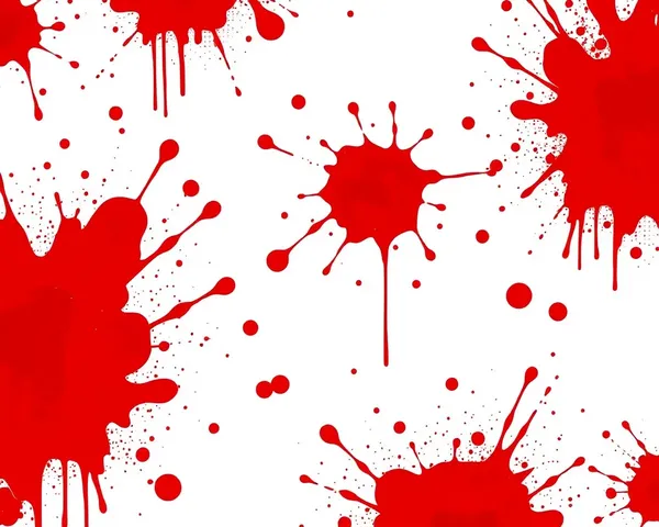 Blood Splatters PNG Graphic for Horror Comic Book