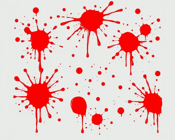 Blood Splatters PNG Image for Crime Scene Investigation