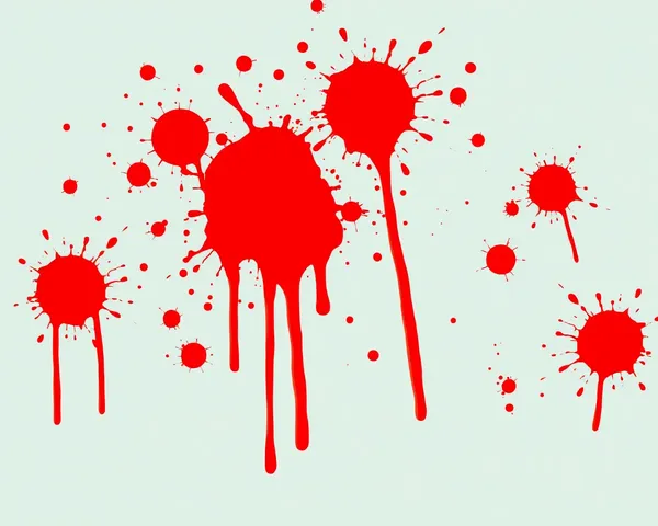 Blood Splatters PNG Picture for Horror Game Trailer