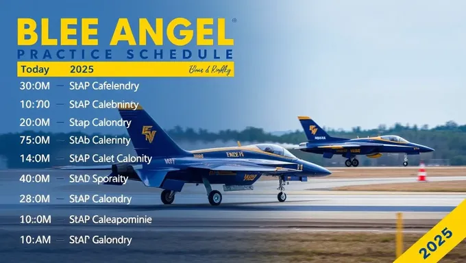 Blue Angel 2025 Practice Schedule Published Today