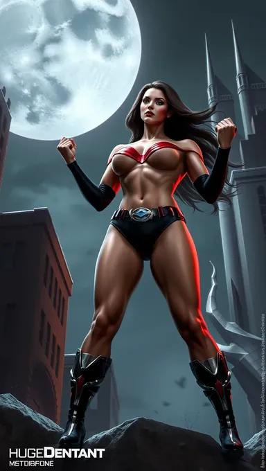 Boob-tastic Deviant Superheroine's Superhuman Strength