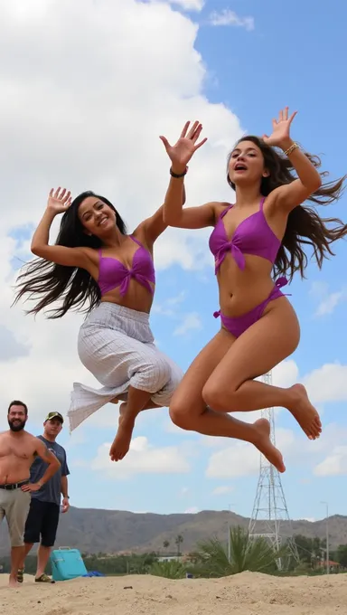 Boobs Bouncing with Friends is Joyful