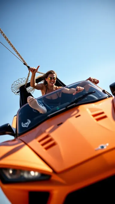 Boobs Feel the Rush on Slingshot Ride Adventure