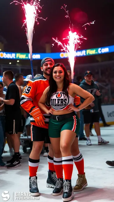 Boobs Flashed by Oilers Fan in Shocking Moment