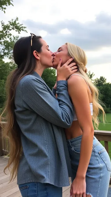 Boobs Kiss: Romantic Moment