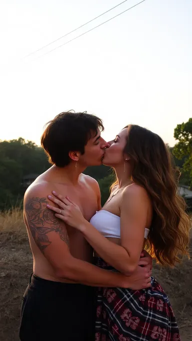 Boobs Kissing in Love Story Romantic Scene