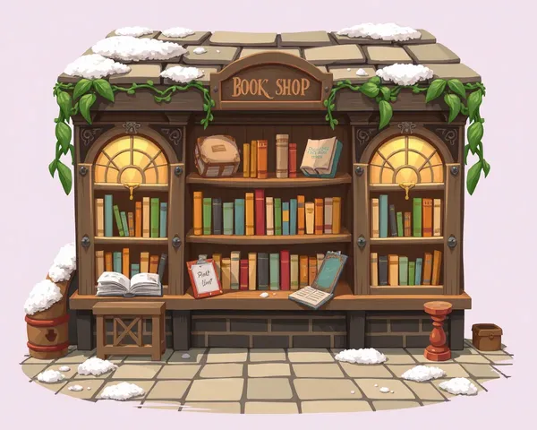 Bookshop Game PNG Illustration of Tiny