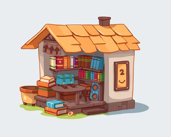 Bookshop Game PNG Image of Tiny Store