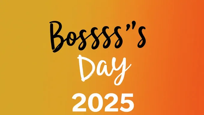 Boss's Day Celebrations for 2025 Announced