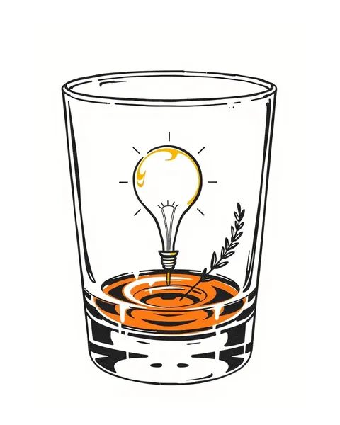 Bourbon Glass Tattoo Idea for Artistic Expression