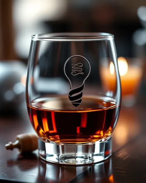 Bourbon Glass Tattoo Idea for Whiskey Lovers