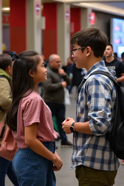 Boy and Girl Public Confrontation