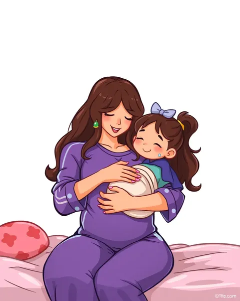 Breastfeeding Cartoon Images for Maternal Care