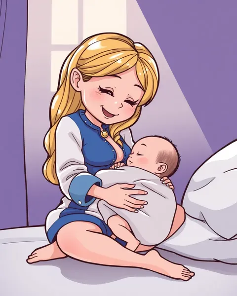 Breastfeeding Cartoon Picture: Nurturing and Caring