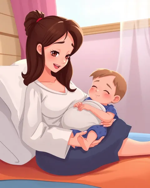 Breastfeeding Cartoon Picture: Positive Parenting Messages