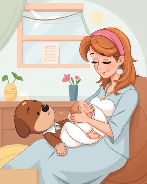 Breastfeeding Cartoon Picture: Simple yet Effective