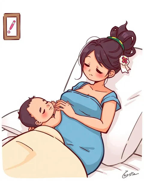 Breastfeeding Pictures Cartoon for Nursing Advice