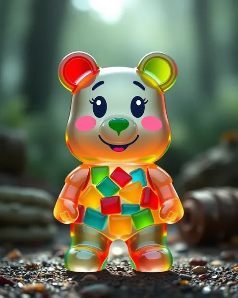 Bright and Cheerful Gummy Bear Cartoon Photos for Kids