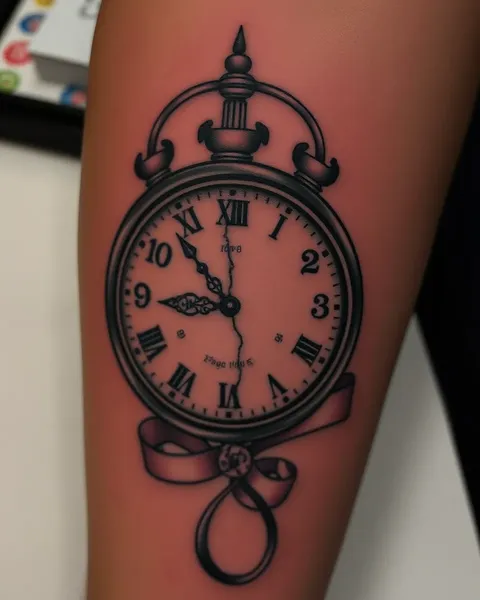 Broken Clock Tattoo Design Inspiration and Symbolism