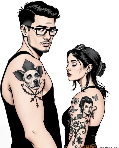 Brother and Sister Tattoo Designs for Matching Ink