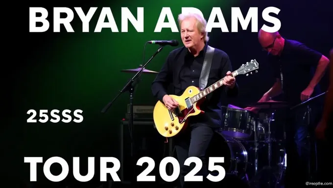 Bryan Adams 2025 Tour Schedule Released Officially