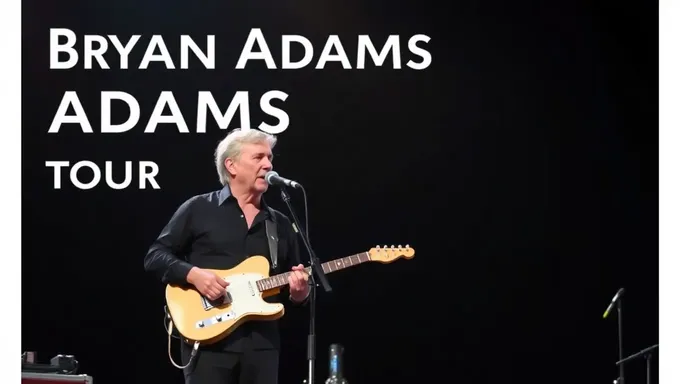 Bryan Adams Tour 2025 Announced for Next Year