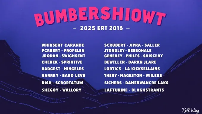 Bumbershoot 2025 Music Festival Lineup